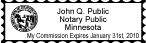 Minnesota Notary Stamps