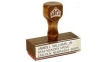 R-07 Traditional Rubber Hand Stamp